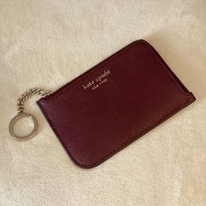Kate Spade♠️ Card Holder burgundy